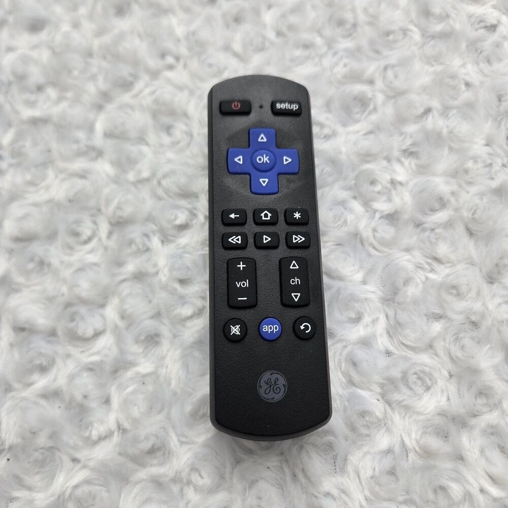 GE 66814 universal remote control Black Pointer Streaming App Key